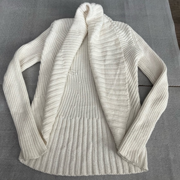 [1/S]Ted Baker Ivory Knit Open Cardigan NWOT - Picture 3 of 9